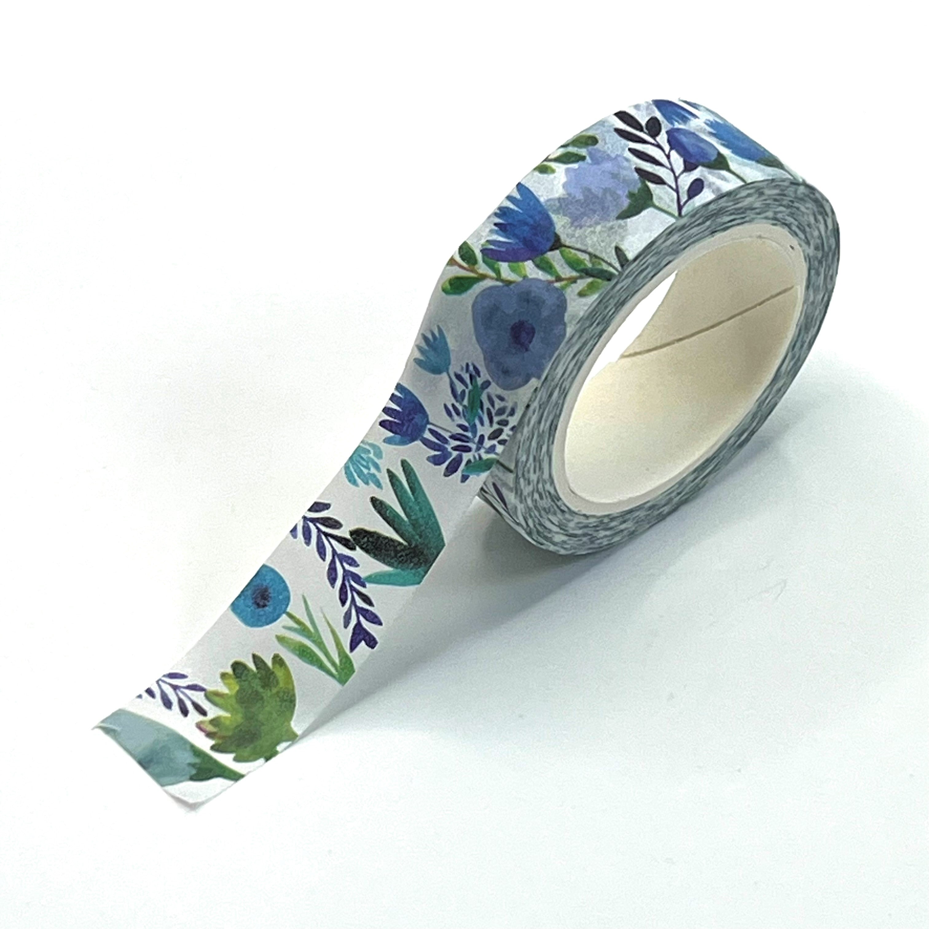 Blue Flower Washi Tape