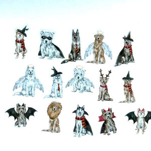 Halloween Costume Dog Stickers