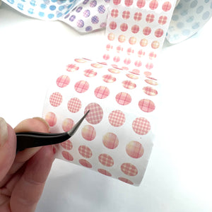 Plaid Washi Paper Dots