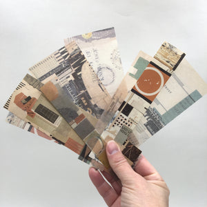 Collage Paper Washi Sticker Strips