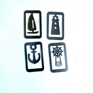 Metal Garden and Nautical Paper Clip Bookmarks