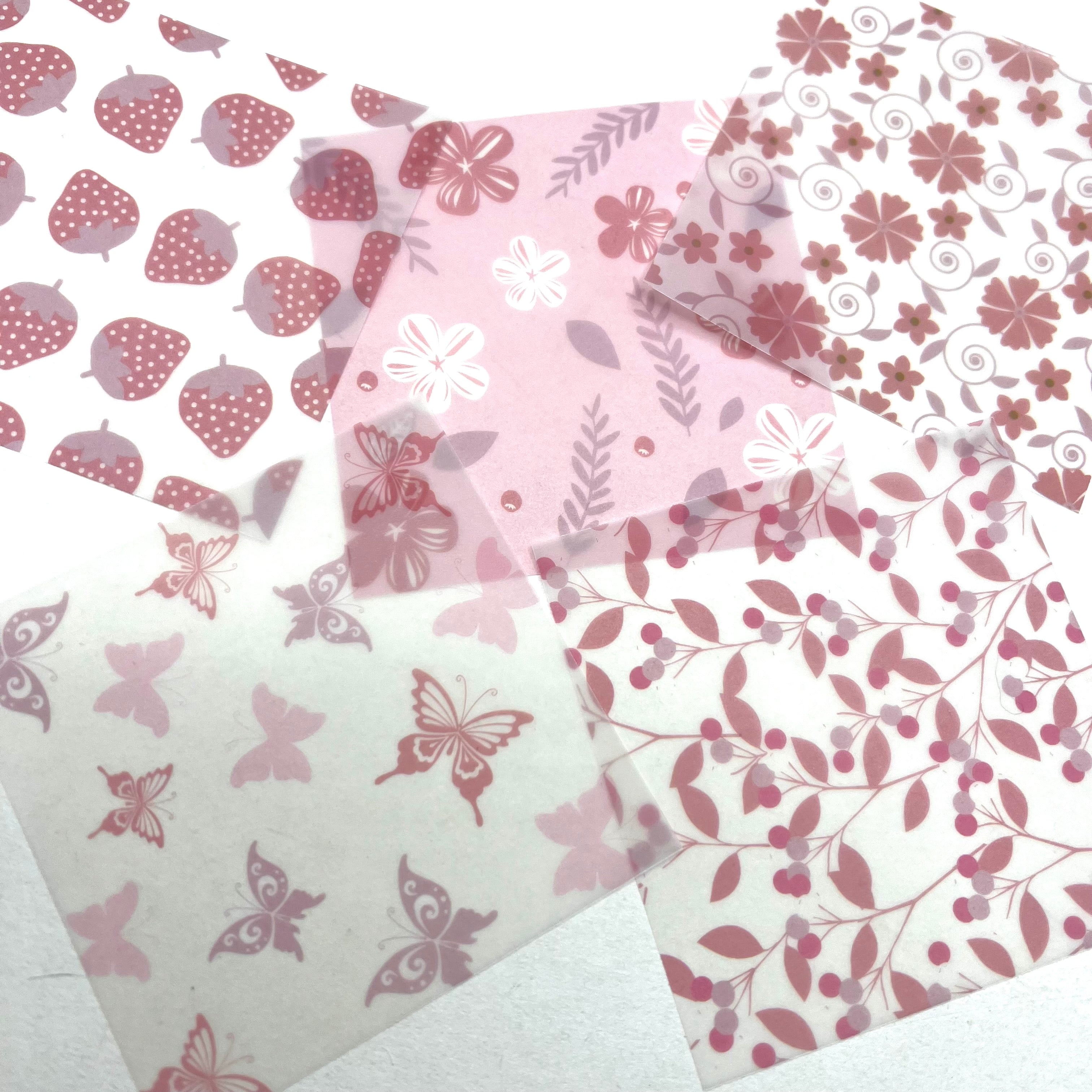 Pink and Red Vellum Paper Pack